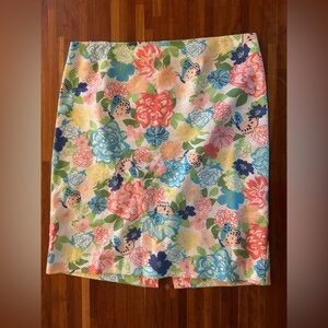 Talbots Colorful Floral Skirt | Size 12 | Bright & Breezy Everyday Style